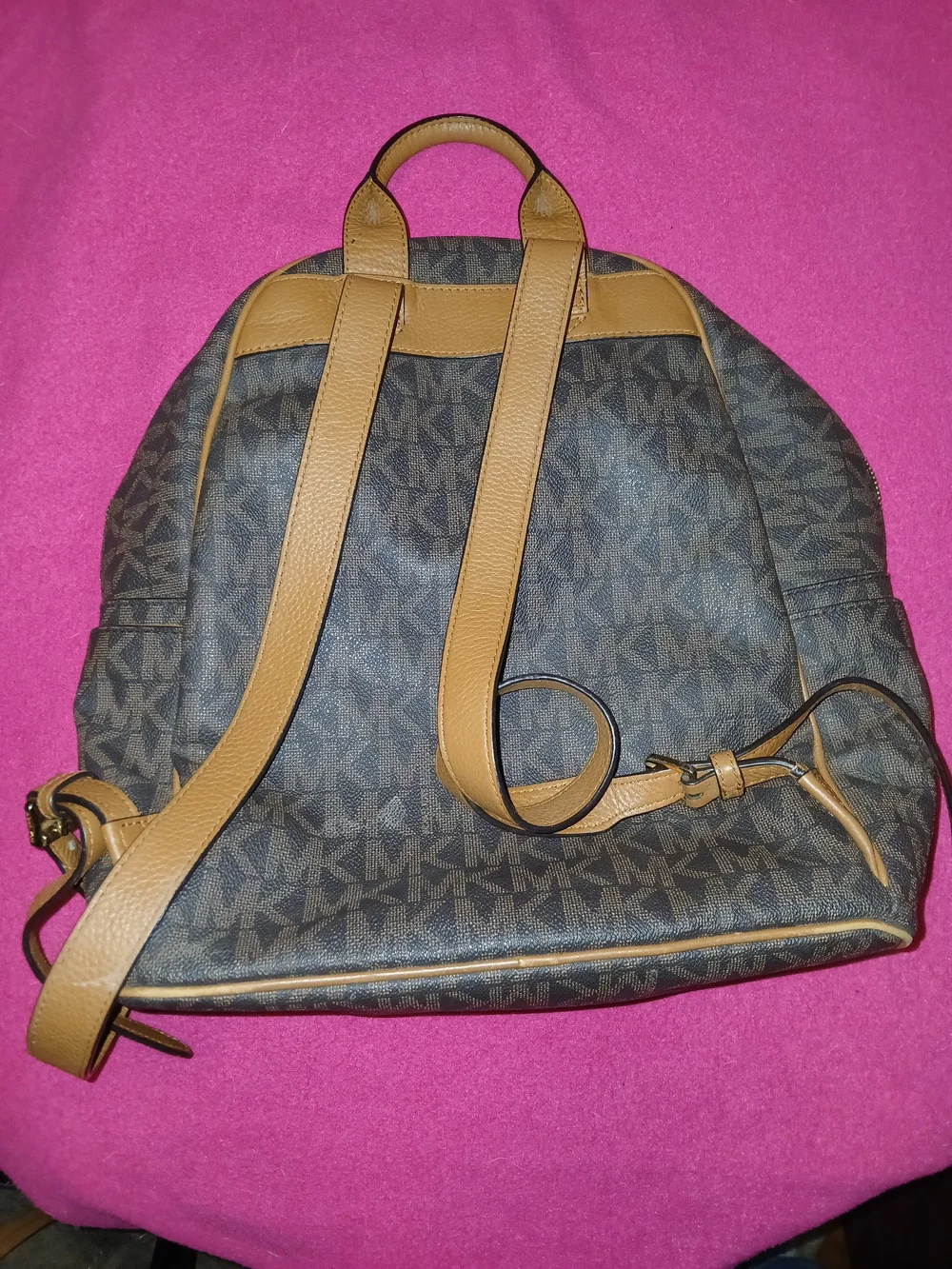 Michael Kors Brown Signature MK Backpack